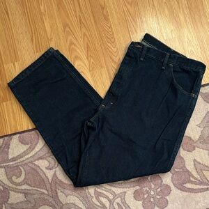 Rustler Men's Dark Blue Straight Jeans